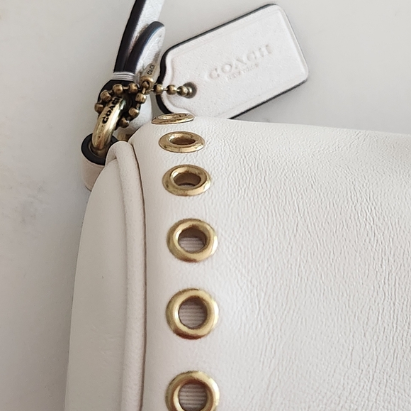 Coach Nolita Mini Barrel Bag In Chalk White - Picture 6 of 16